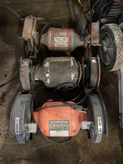 (3) Assorted Bench Grinders
