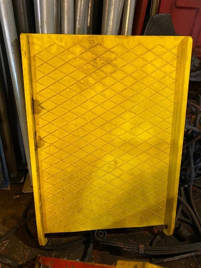 Yellow plastic ramp