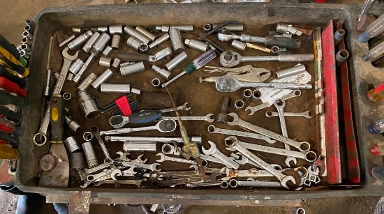 Vintage Tool Cart and Contents