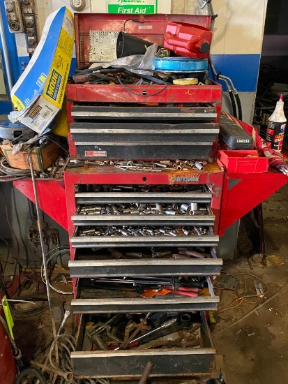 Vintage Craftsman Tool Chests with Contents