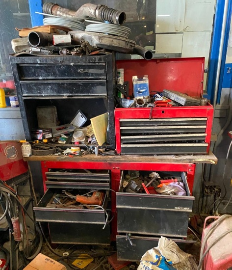 Vintage Craftsman Chests With Contents