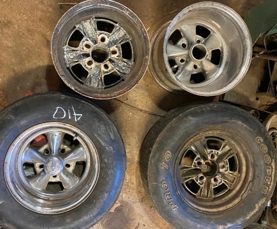 Four Vintage 70's Dodge Cragar SS Rims
