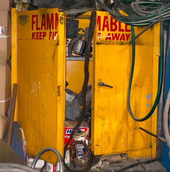 Metal "Flammable Contents" Cabinet