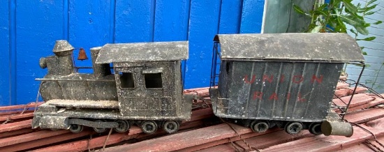 Vintage Metal Engine and Train