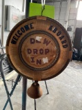 DEW DROP INN Sign and Bell