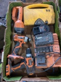 Assorted Ridgid 18v Cordless Tools