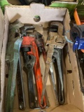 Lot of Assorted Pipe Wrenches