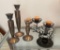 Lot of Misc Candleholders