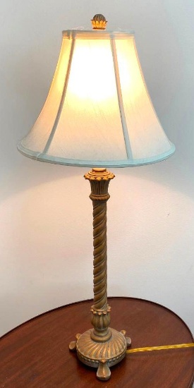 Gilded Table Lamp with Shade