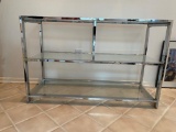 Glass and Chrome Display Shelf