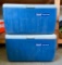 Two Coleman PloyLite68 Coolers