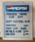 Pepsi Menu Board Sign
