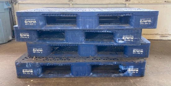 Four Plastic Pepsi Pallets