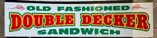 Acrylic "Old Fashioned Double Decker Sandwich" Sign