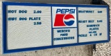 Pepsi Letterboard Sign