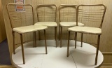 Four Vintage Folding Dining Chairs