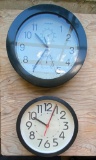 Two Battery Operated Wall Clocks