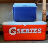 Two Rubbermaid Coolers