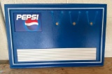 Pepsi Menu Board Sign with Cup Clips in 