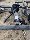 NEW Wolverine Co Hydraulic Skidloader Auger Set w/ 12 & 18 in bits (2 sets pictured-only one in