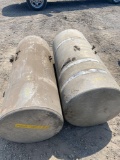 Pair of diesel/hydraulic saddle tanks