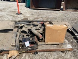 Pallet of flaps and exhaust parts