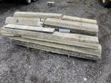 Pallet of concrete parking curbs