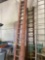 Werner 28ft fiberglass extension ladder (rear)