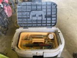 Portable Plastic Tool Box w/ Misc Tools
