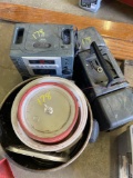 Electronics lot and buckets