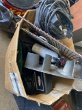 Box of metal pieces and parts