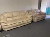 Sofa and love seat.