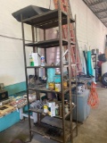 (2) metal shelving units-no contents