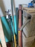 Breaker bars, clamp and stakes