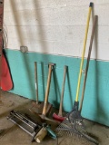 Assorted yard tool lot