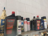 Assorted lubes, paint, fluids-see pics