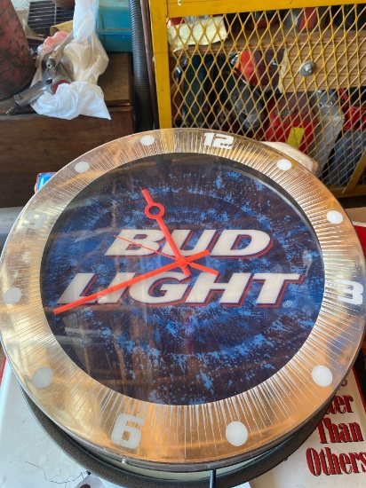 Bud Light Neon Wall Clock