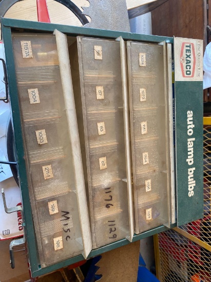Vintage Texaco Auto Lamp Bulbs Sorter