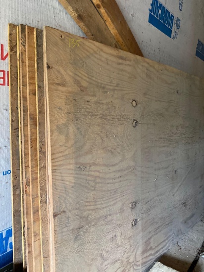 (9) pcs of assorted 4ft x 8ft pcs of plywood