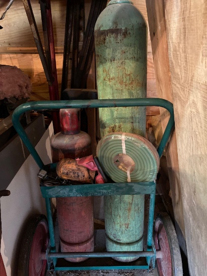 Oxygen/Acetylene Torch Set. No gauges/wand
