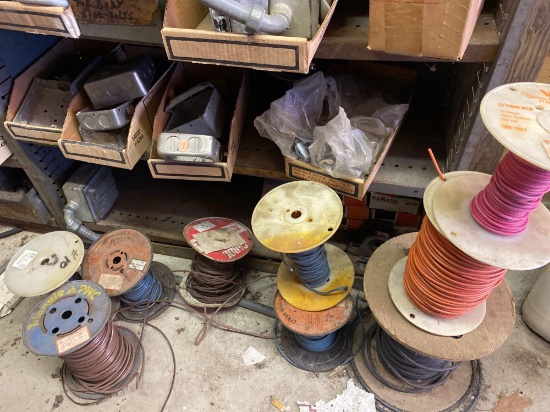 Shelf load of electrical components and wire-see pics.