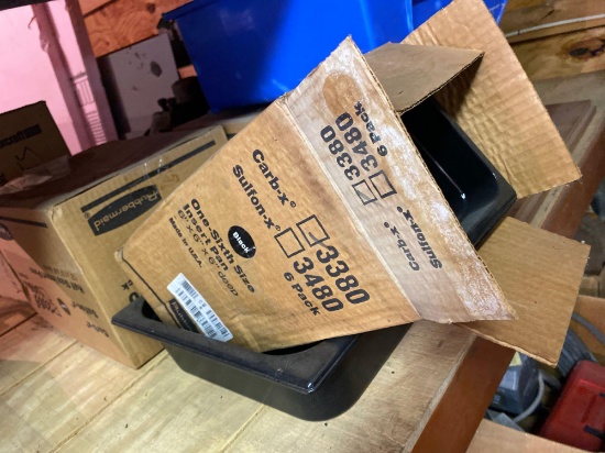 (4) cases of restaurant insert pans