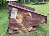 Jesco 4000 lb cap, 2 cubic yard dumping hopper