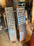 Pair of steel car ramps