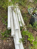 (9) 10ft x 4in plastic pipe