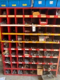 Metal hardware sorter loaded with nuts and bolts