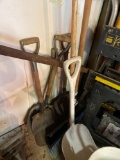 Large Lot of Assorted Yard Tools- shovels