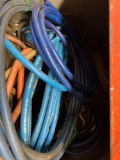 Large tote of assorted air hose in need of repair