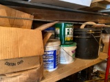 Shelf contents clean off-Adhesives, tile and floor tools