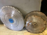 (6) assorted concrete blades from 12in to 20in.